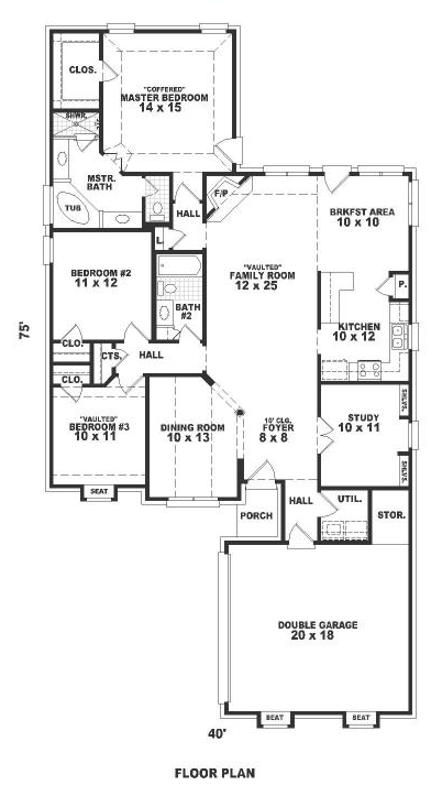 Narrow Lot Traditional Level One of Plan 46623