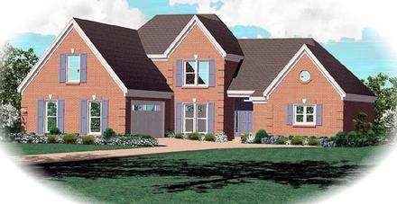 One-Story Traditional Elevation of Plan 46632