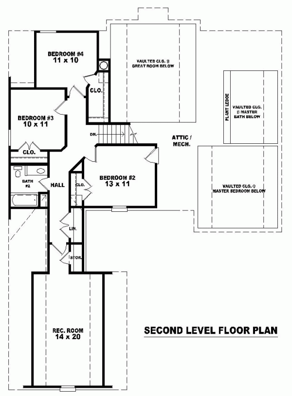 Traditional Level Two of Plan 46634