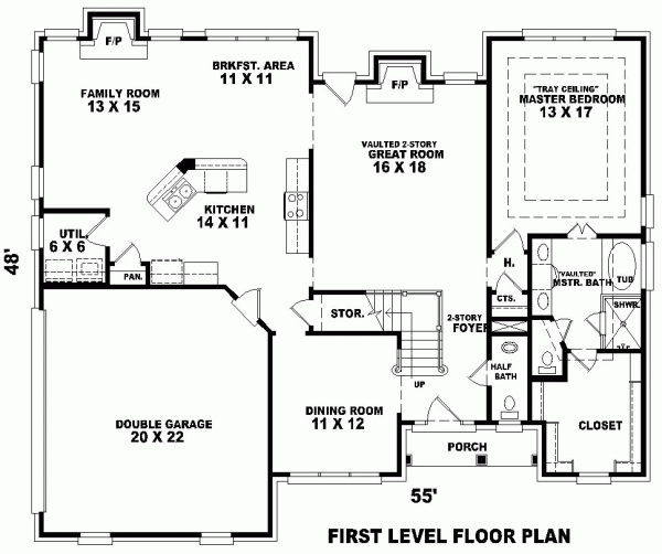 Tudor Level One of Plan 46638