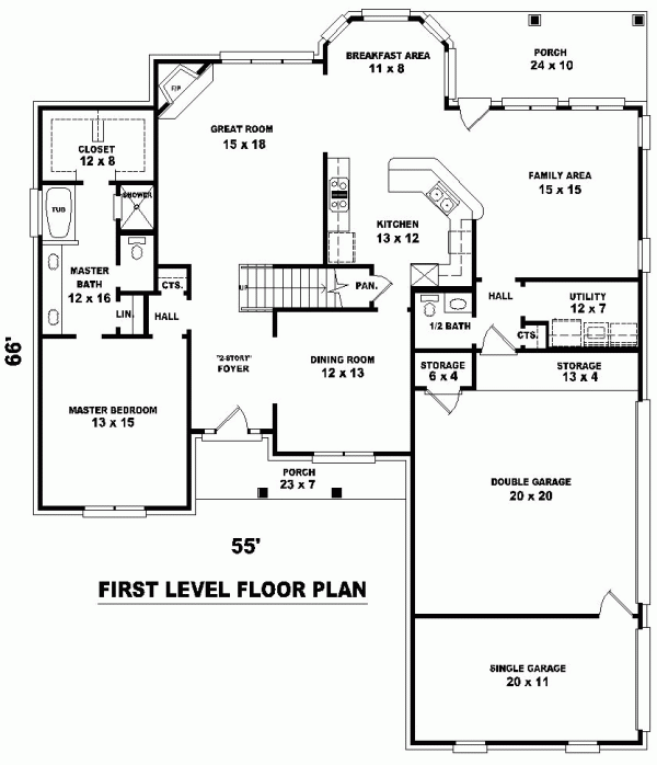 Traditional Level One of Plan 46639