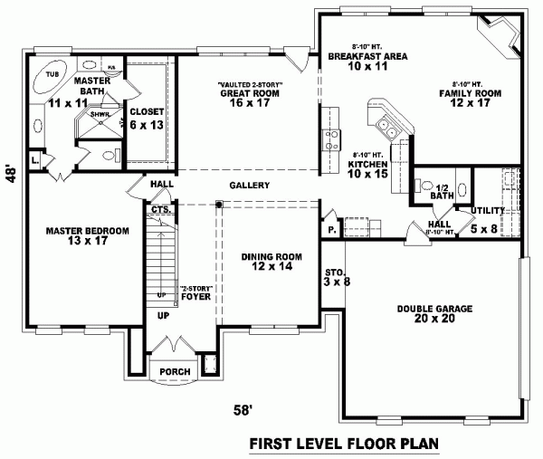 Traditional Level One of Plan 46653