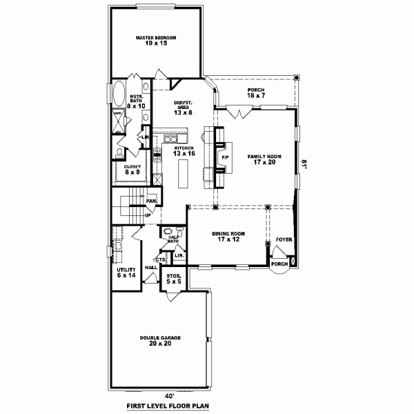 Narrow Lot Level One of Plan 46662