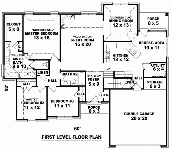 Traditional Level One of Plan 46673