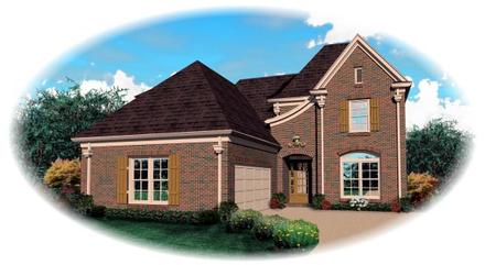 One-Story Traditional Elevation of Plan 46675