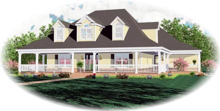 House Plan 46682 Elevation