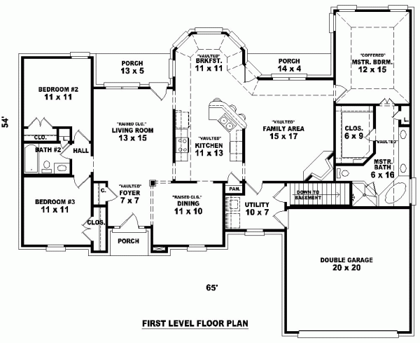 Traditional Level One of Plan 46683