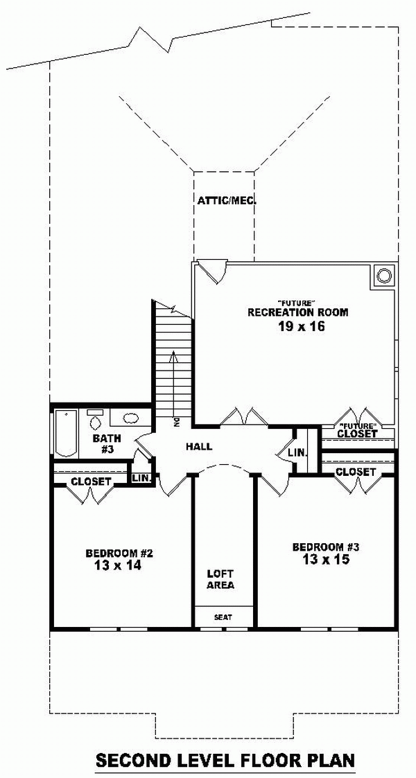 Bungalow Narrow Lot Level Two of Plan 46689