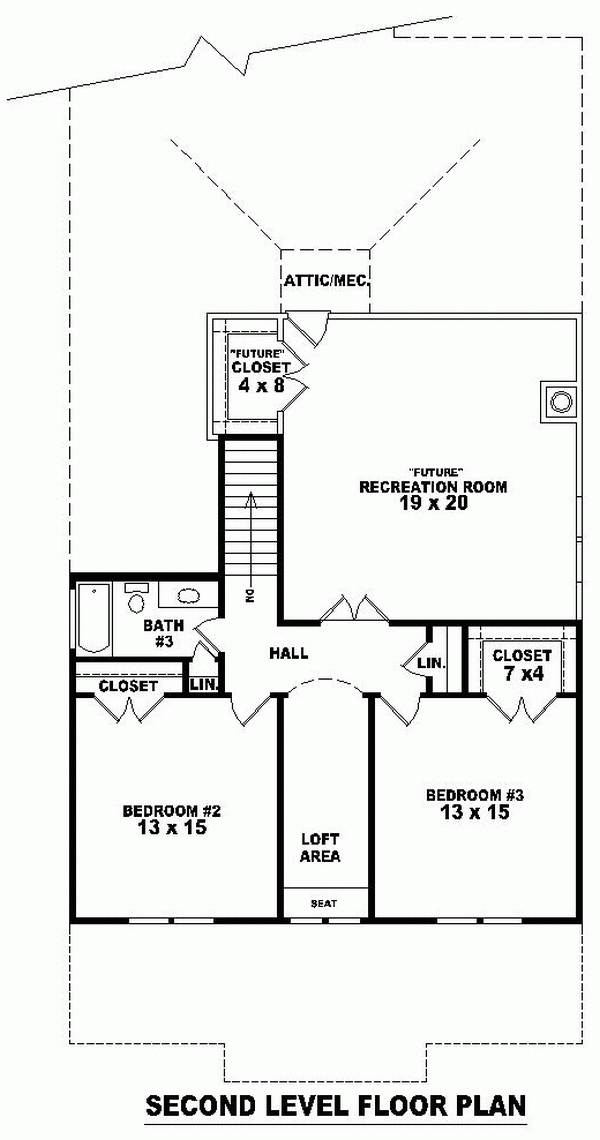 Bungalow Narrow Lot Level Two of Plan 46690
