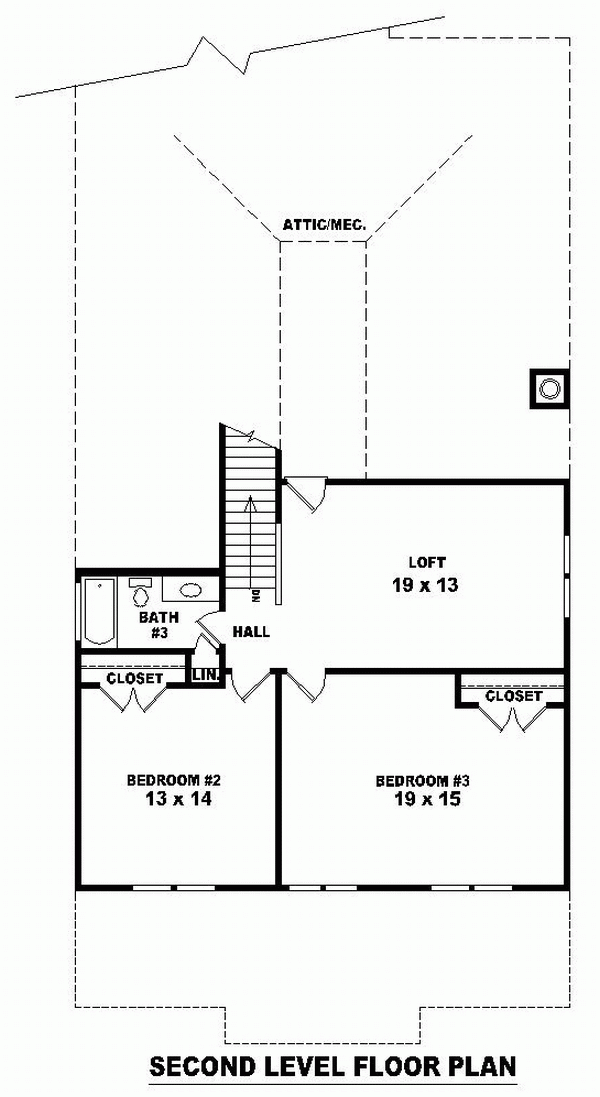 Bungalow Narrow Lot Level Two of Plan 46691