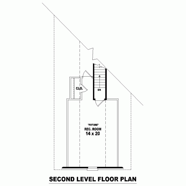 One-Story Level Two of Plan 46701