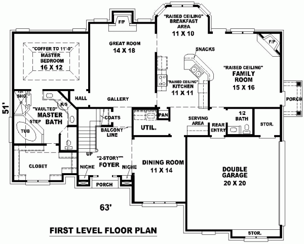 Traditional Level One of Plan 46704