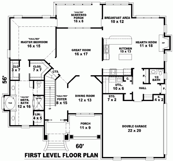 Traditional Level One of Plan 46705