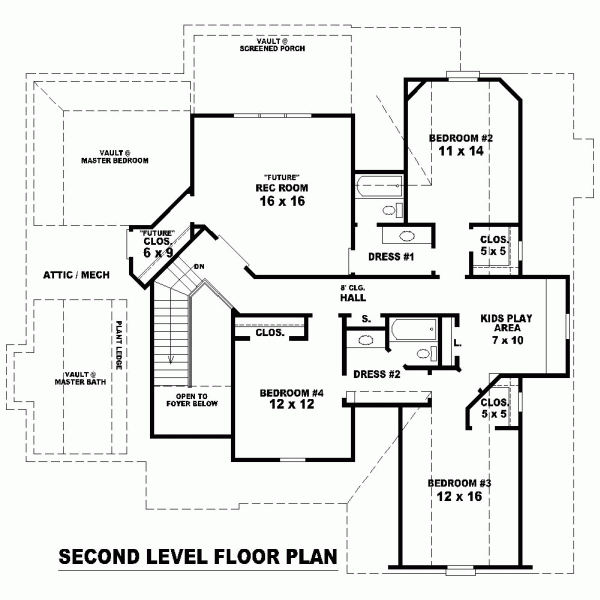 Traditional Level Two of Plan 46705