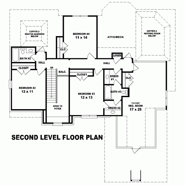  Level Two of Plan 46709