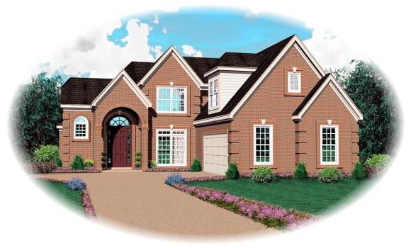 House Plan 46723 Elevation