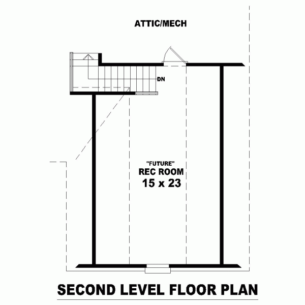 One-Story Level Two of Plan 46725