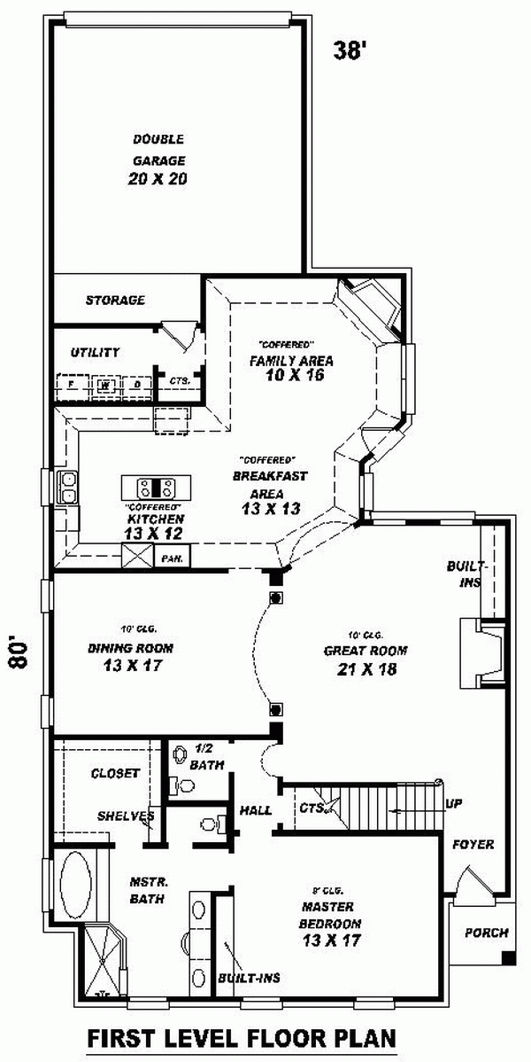 Narrow Lot Level One of Plan 46727
