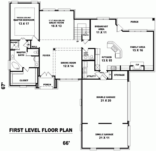 Traditional Level One of Plan 46739