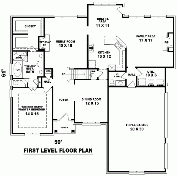 Traditional Level One of Plan 46740