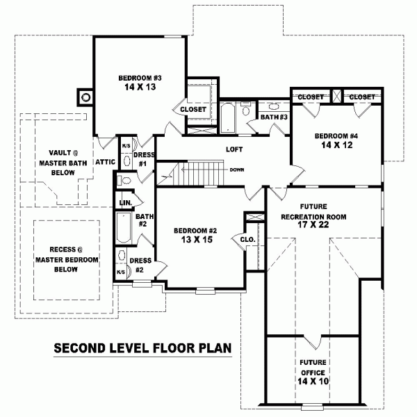 Traditional Level Two of Plan 46740