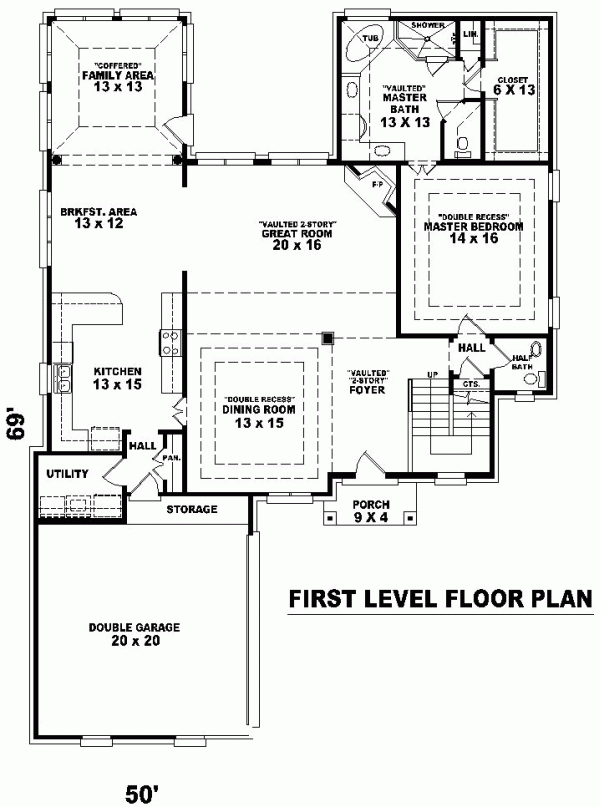 Traditional Level One of Plan 46745