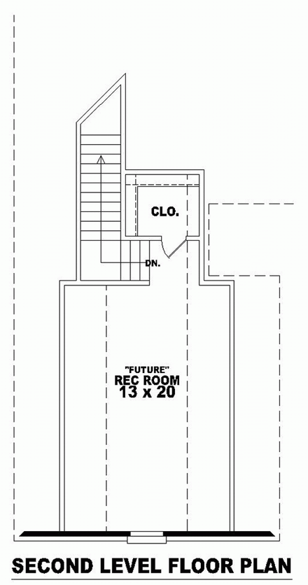 House Plan 46747 Second Level Plan