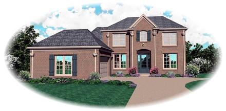 Colonial Elevation of Plan 46766