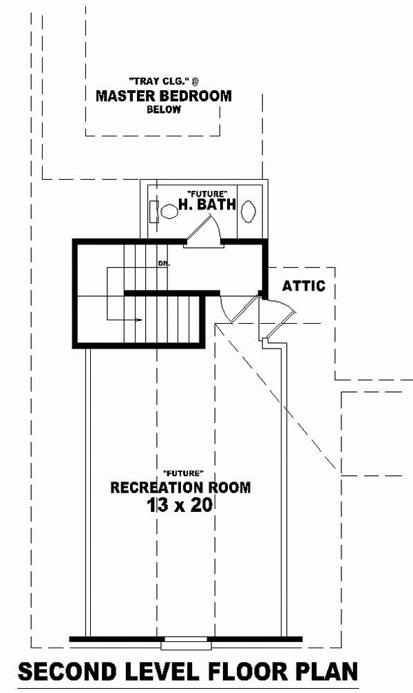 One-Story Traditional Level Two of Plan 46770