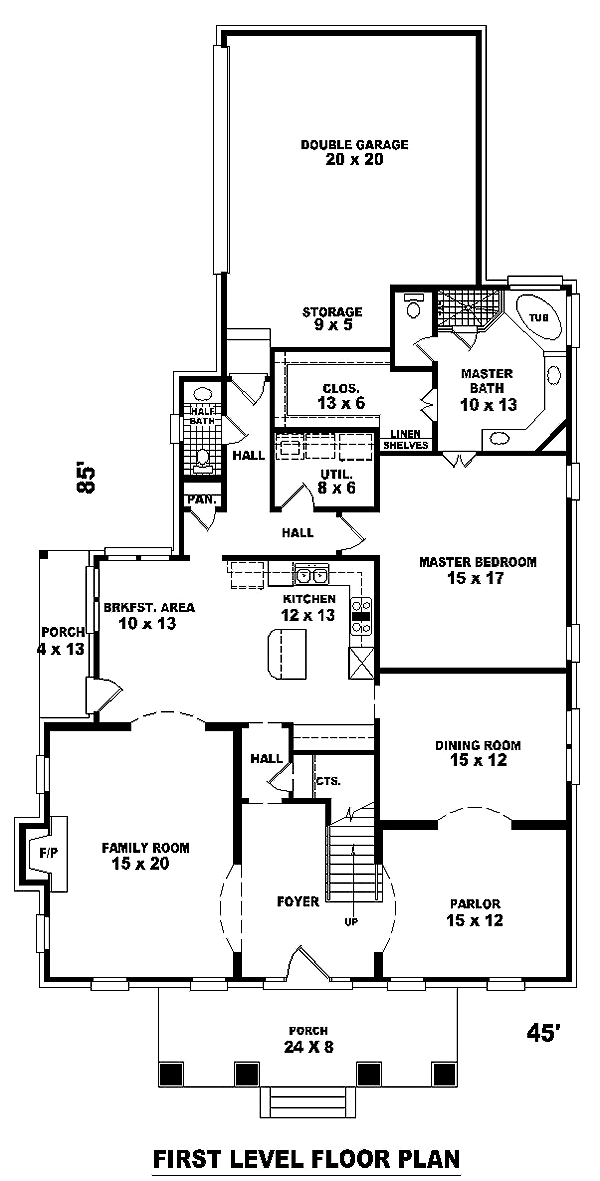 Craftsman Level One of Plan 46777