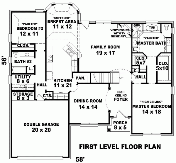 Traditional Level One of Plan 46781