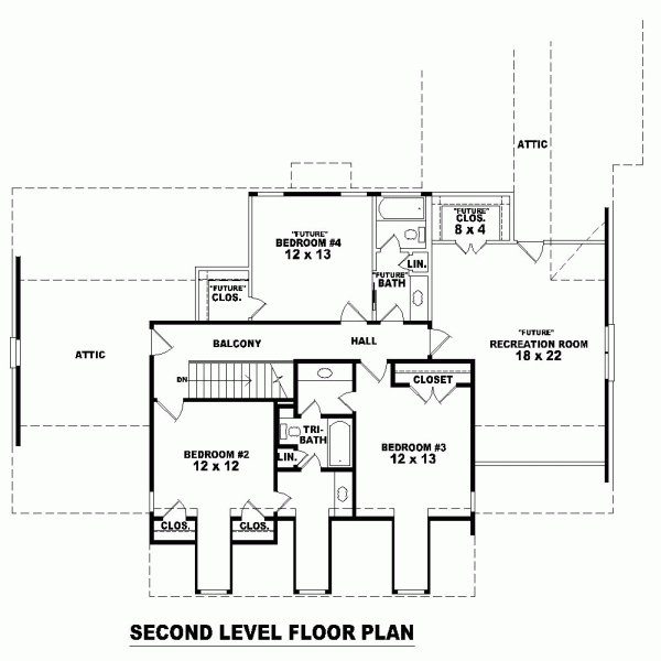 Cape Cod Level Two of Plan 46786