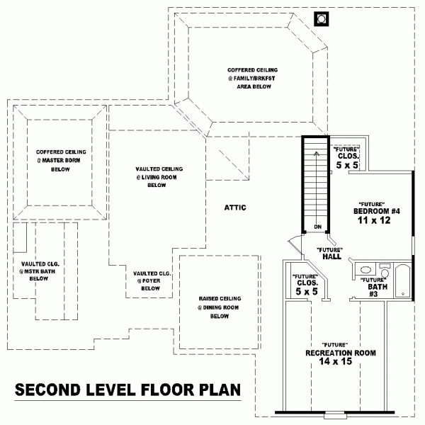 One-Story Level Two of Plan 46788