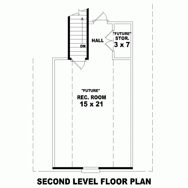 One-Story Level Two of Plan 46790