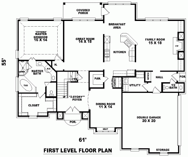 Tudor Level One of Plan 46791