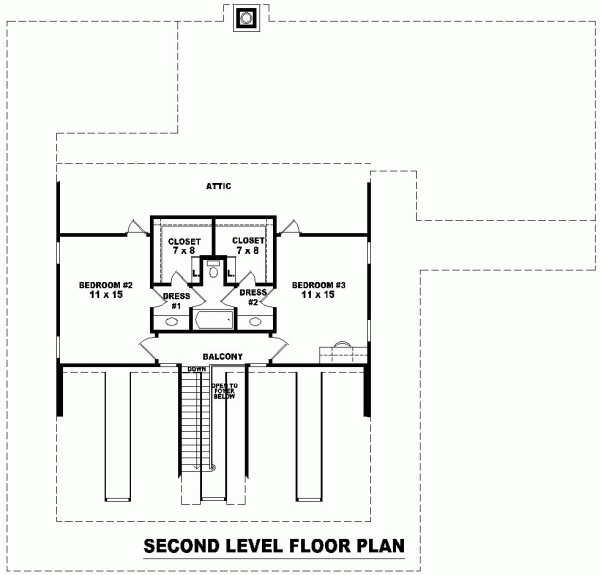 Country Traditional Level Two of Plan 46806