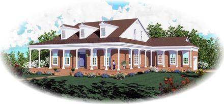 Country Traditional Elevation of Plan 46806