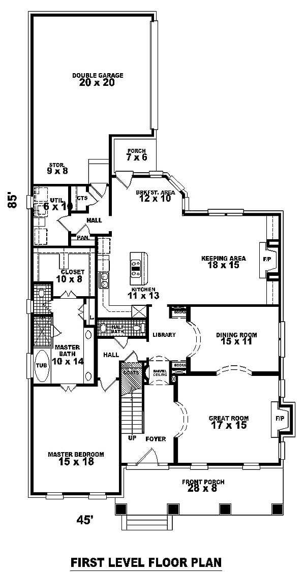 Tudor Level One of Plan 46807