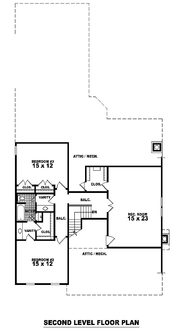 Tudor Level Two of Plan 46807