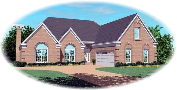 House Plan 46813 Elevation