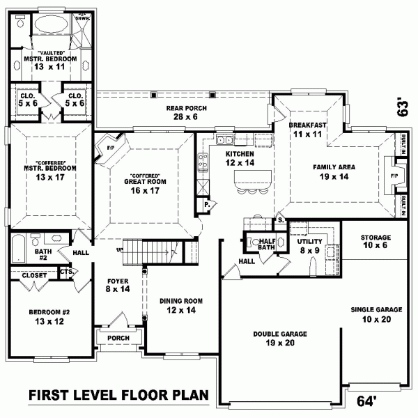 Traditional Level One of Plan 46830