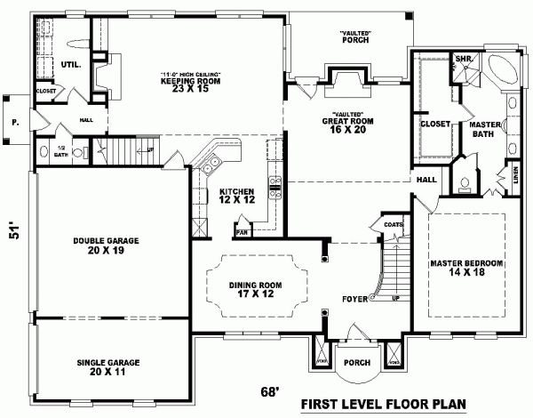 Traditional Level One of Plan 46832