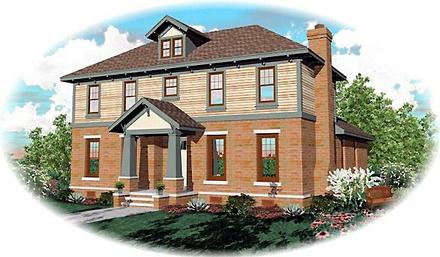 Craftsman Elevation of Plan 46857