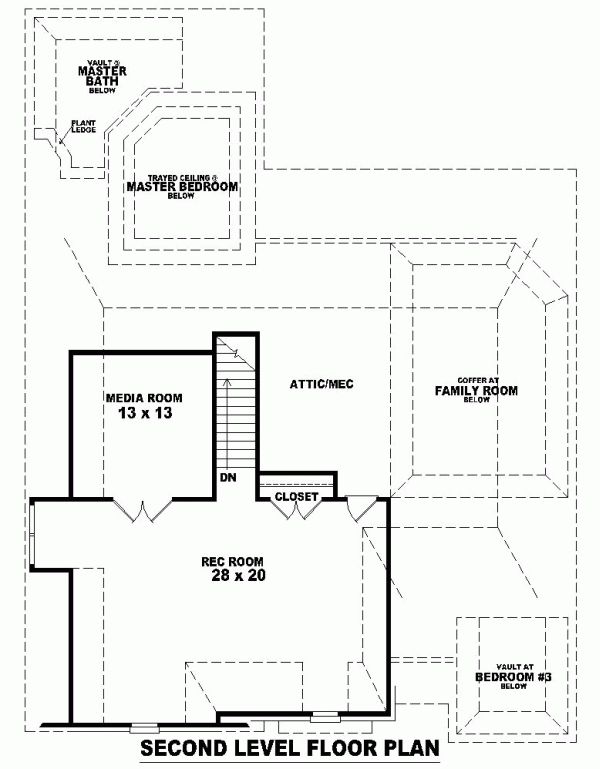 European One-Story Level Two of Plan 46859