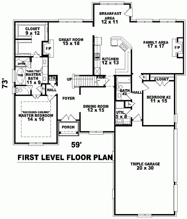 Traditional Level One of Plan 46867