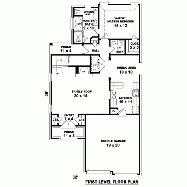 Narrow Lot Level One of Plan 46884