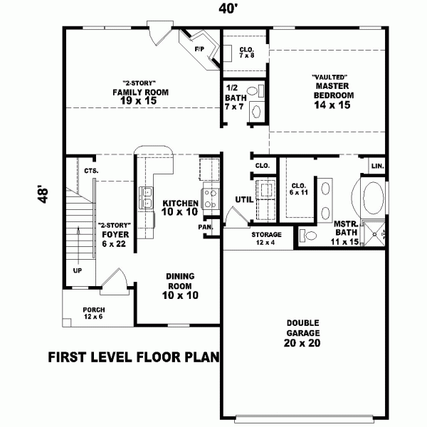 Narrow Lot Level One of Plan 46888