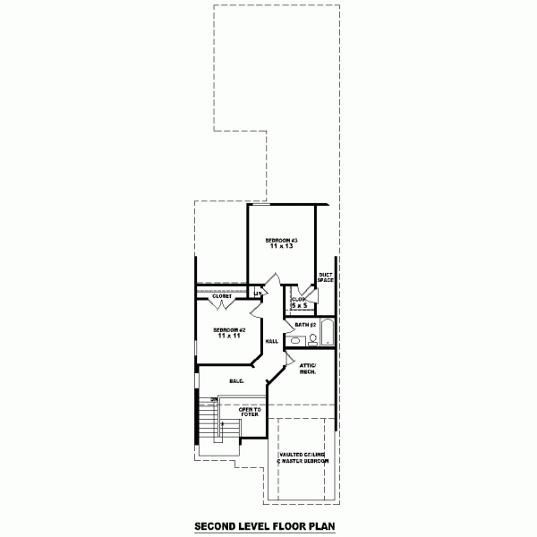 Narrow Lot Level Two of Plan 46889