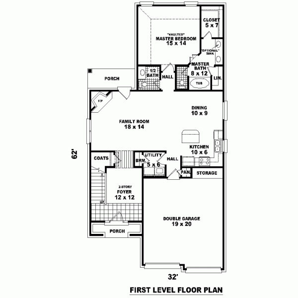 Narrow Lot Level One of Plan 46895