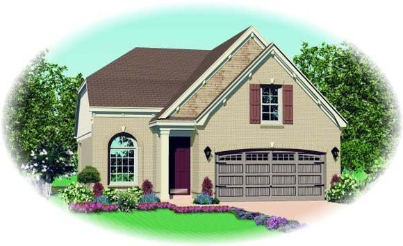 House Plan 46910 Elevation